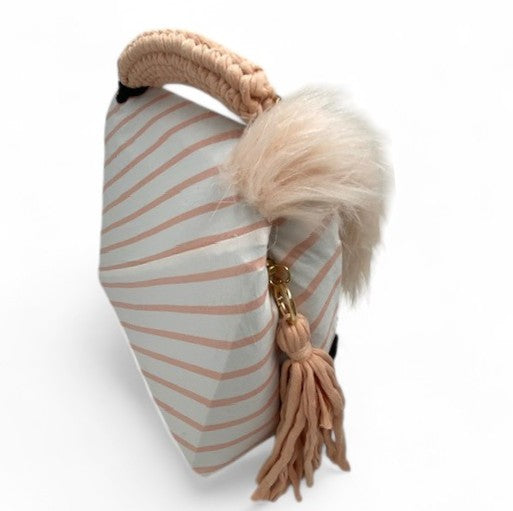 A SIGNATURE STRIPED RITZY HAZE BAG