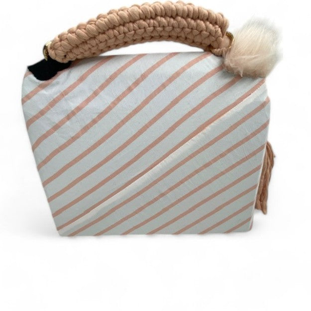 A SIGNATURE STRIPED RITZY HAZE BAG