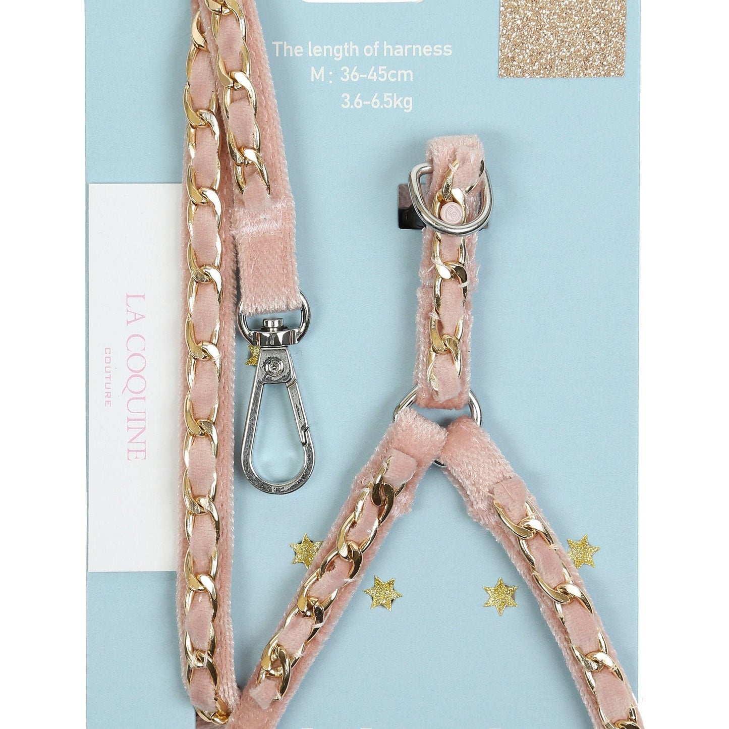 Rose Gold / Ivory Velvet Dog Collar Matching Leash Set. Small Adjustable Girl or Boy Dog Harness, 4Ft Leash. Choose Color Combo at Checkout