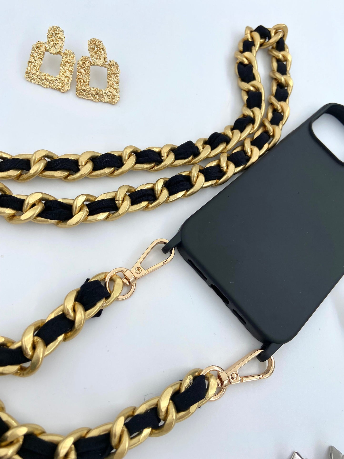 iPhone Mini Bag Sling, Samsung Crossbody Chunky Chain Sling, Phone Case Round Wallet Strap, Mini Bag Phone Purse Strap, iPhone Pouch Lanyard