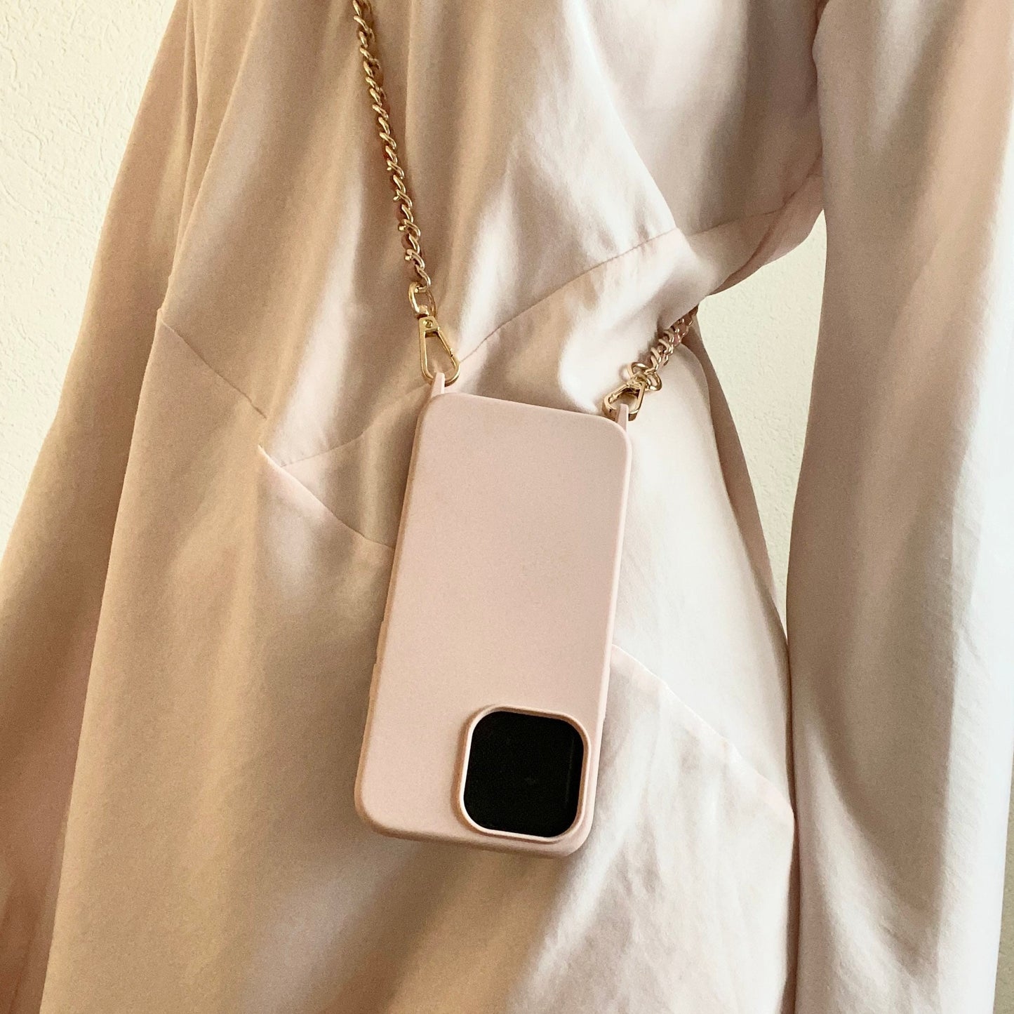 iPhone Sling Case, Samsung Crossbody Phone Case, iPhone Strap, Phone Chain Strap, Shoulder Strap Phone Case, iPhone Pink Chain Lanyard