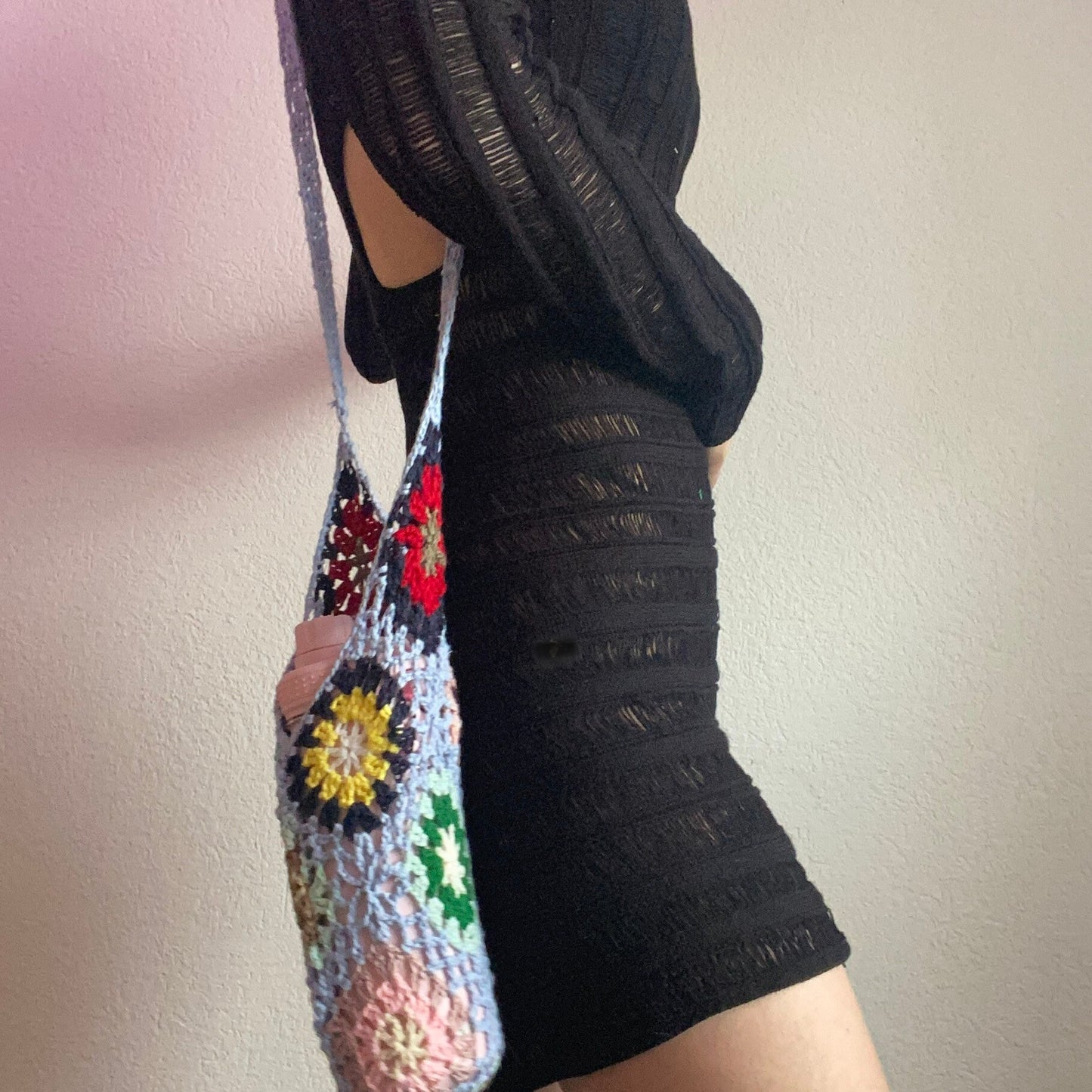 Crochet Water Bottle Holder, Crocheted Bottle Holder, Water Bottle Sling, Water Bottle Carrier, Crossbody Bottle Bag, Water Bottle Bag Purse