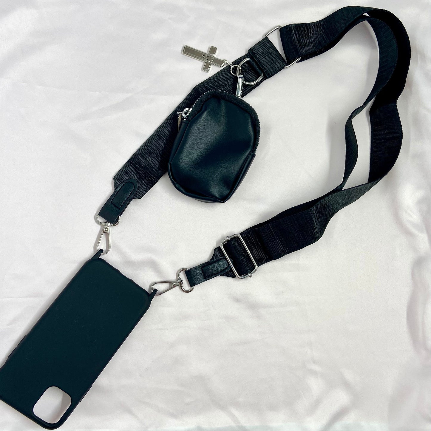 iPhone Pochette Sling, Samsung Crossbody Phone Case, Phone Leather Wallet, Phone Case Strap, Shoulder Strap Phone Case, iPhone Pouch Lanyard