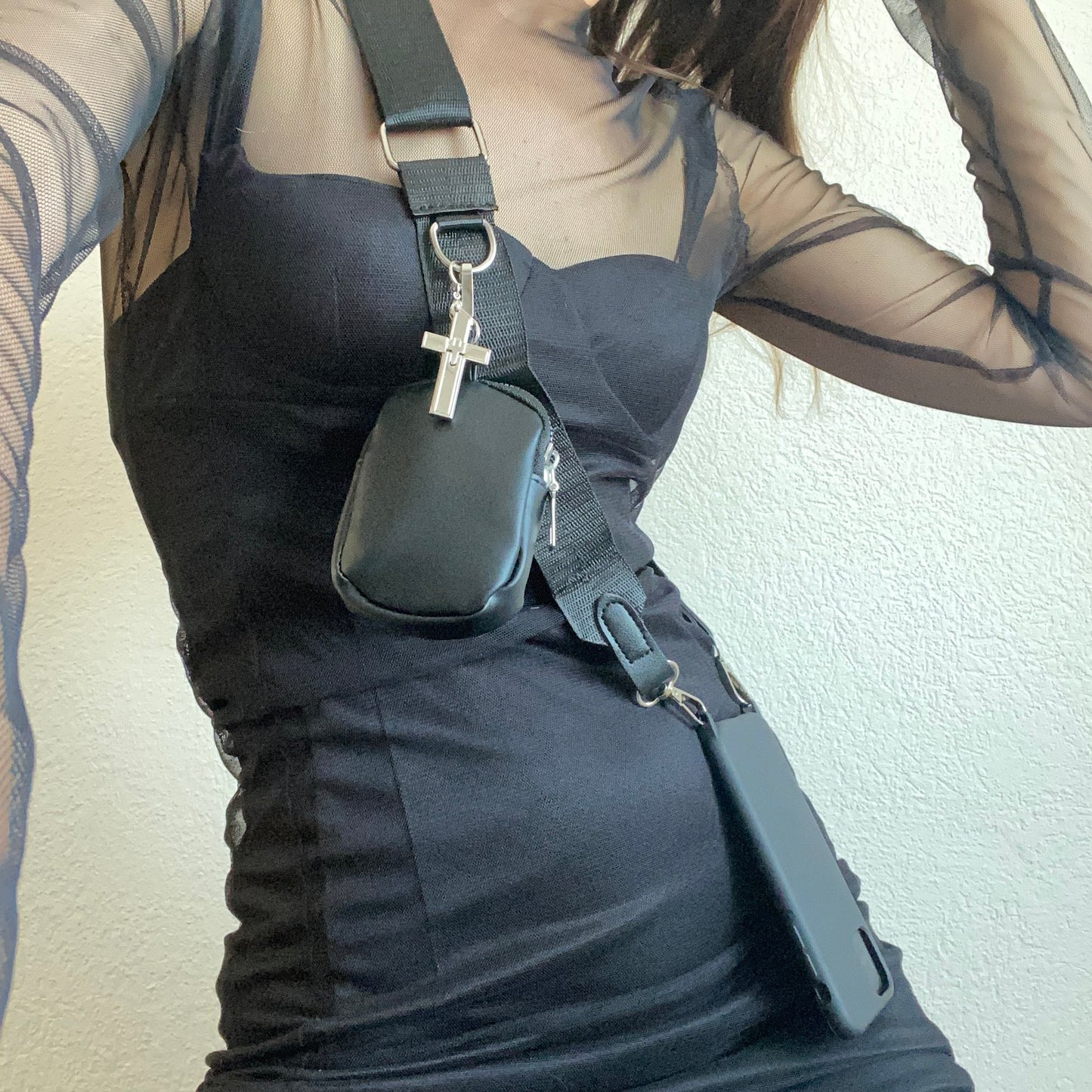 iPhone Pochette Sling, Samsung Crossbody Phone Case, Phone Leather Wallet, Phone Case Strap, Shoulder Strap Phone Case, iPhone Pouch Lanyard
