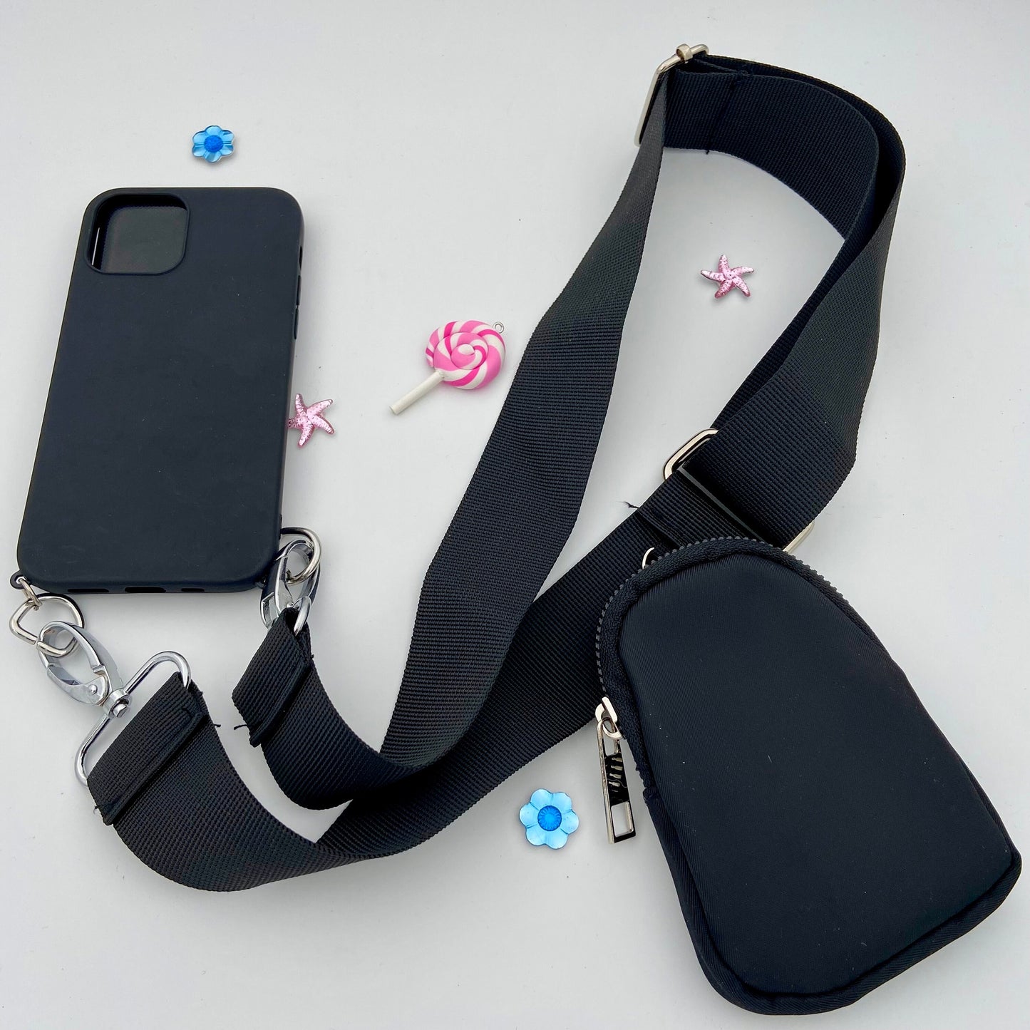 iPhone Mini Bag Sling, Samsung Crossbody Phone Case, iPhone Wallet Strap, Phone Case Bag Mini Purse Strap, Phone Case, iPhone Pouch Lanyard