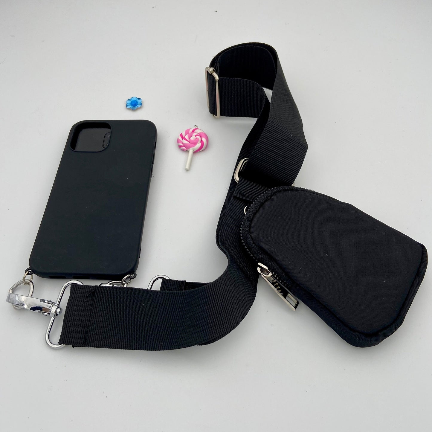 iPhone Mini Bag Sling, Samsung Crossbody Phone Case, iPhone Wallet Strap, Phone Case Bag Mini Purse Strap, Phone Case, iPhone Pouch Lanyard