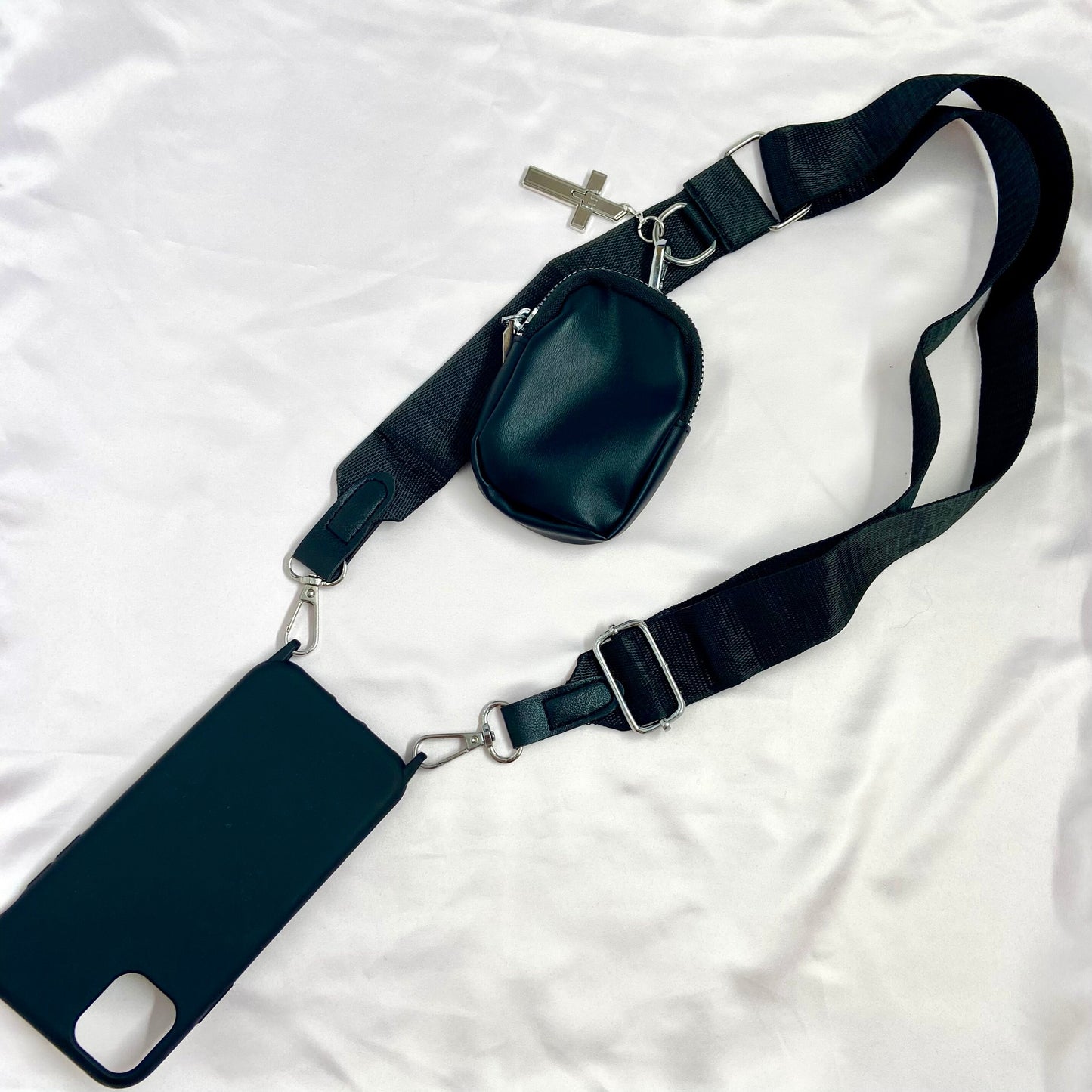 iPhone Pochette Sling, Samsung Crossbody Phone Case, Phone Leather Wallet, Phone Case Strap, Shoulder Strap Phone Case, iPhone Pouch Lanyard