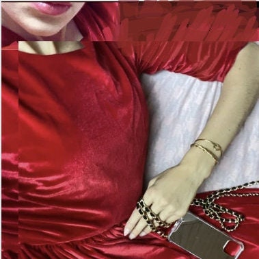 iPhone Mirror Case, Samsung Crossbody Mirror Case, iPhone Chain Strap, Phone Mirror Case, Shoulder Strap Phone Case, Gold Phone Case Lanyard