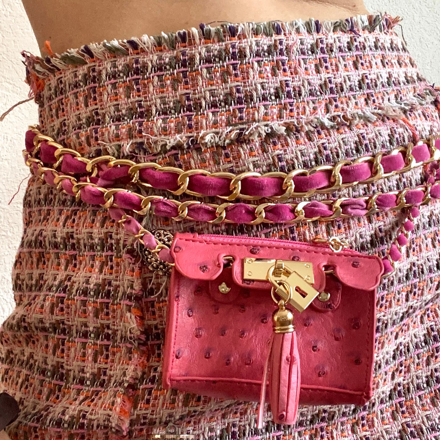 The Ostrich Mini -Black or Pink