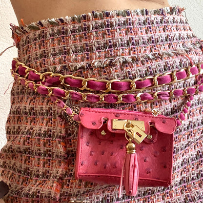 The Ostrich Mini -Black or Pink