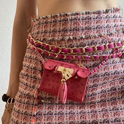 The Ostrich Mini -Black or Pink
