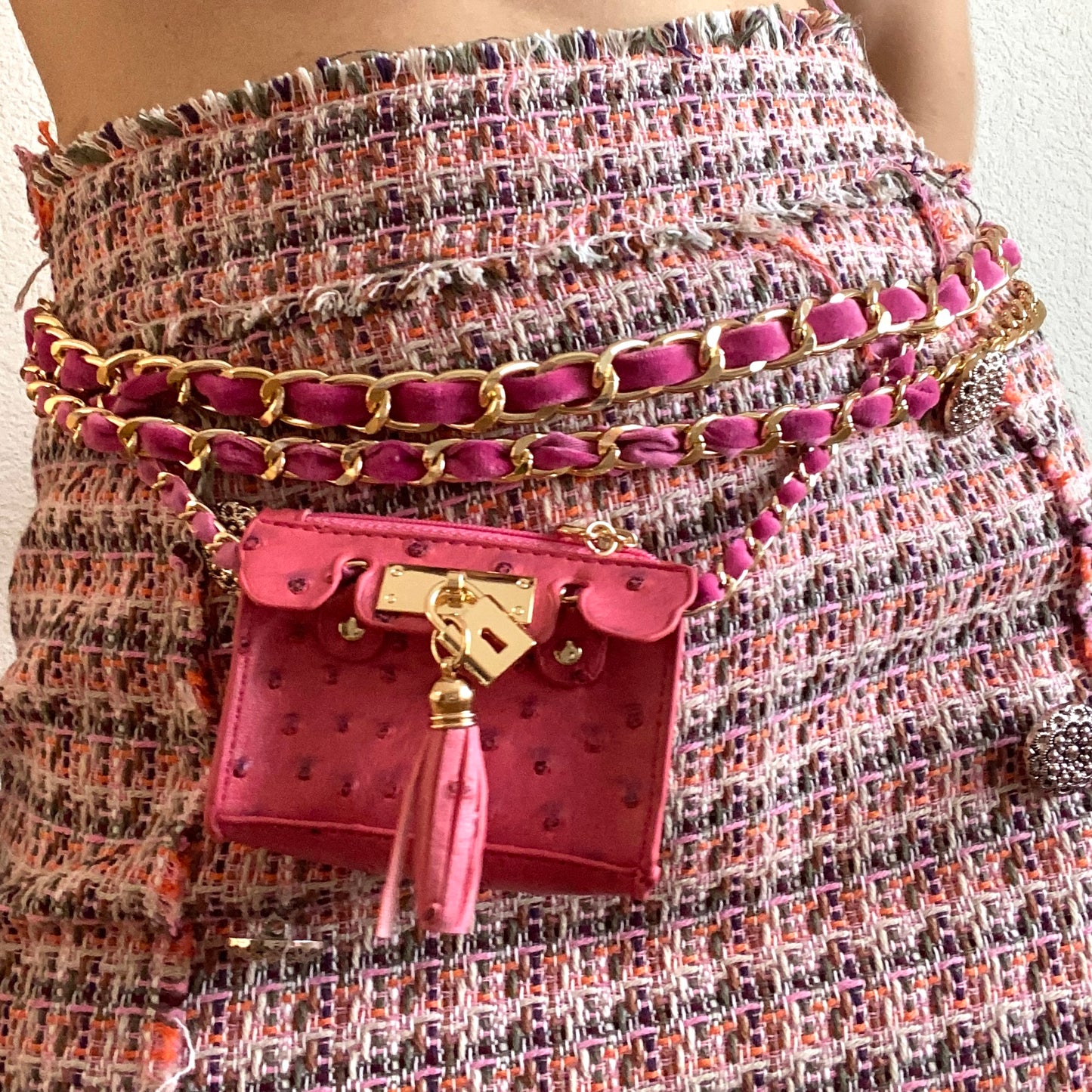 The Ostrich Mini -Black or Pink