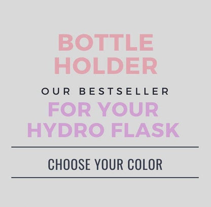 Crochet Velvet Bottle Holder, Gold Chain Bottle Holder, Water Bottle Sling, Water Bottle Carrier, Crossbody Bottle Bag, Water Flask Carrier