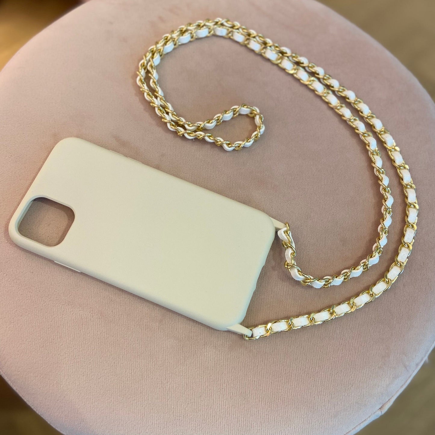 iPhone Sling Case, Samsung Cross body Phone Case, iPhone Strap, Phone Chain Strap, Shoulder Strap Phone Case, iPhone Gold Chain Lanyard