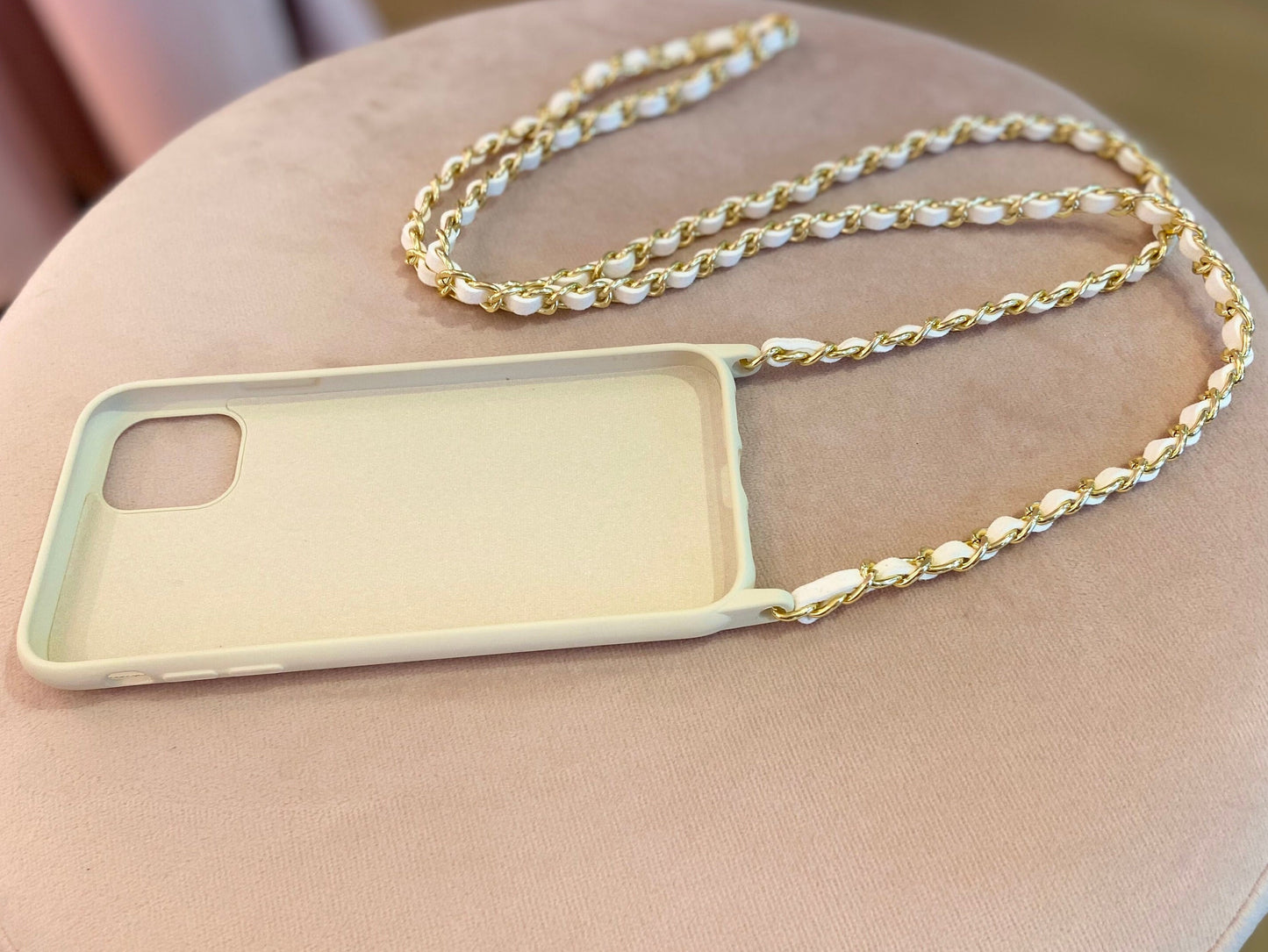 iPhone Sling Case, Samsung Cross body Phone Case, iPhone Strap, Phone Chain Strap, Shoulder Strap Phone Case, iPhone Gold Chain Lanyard