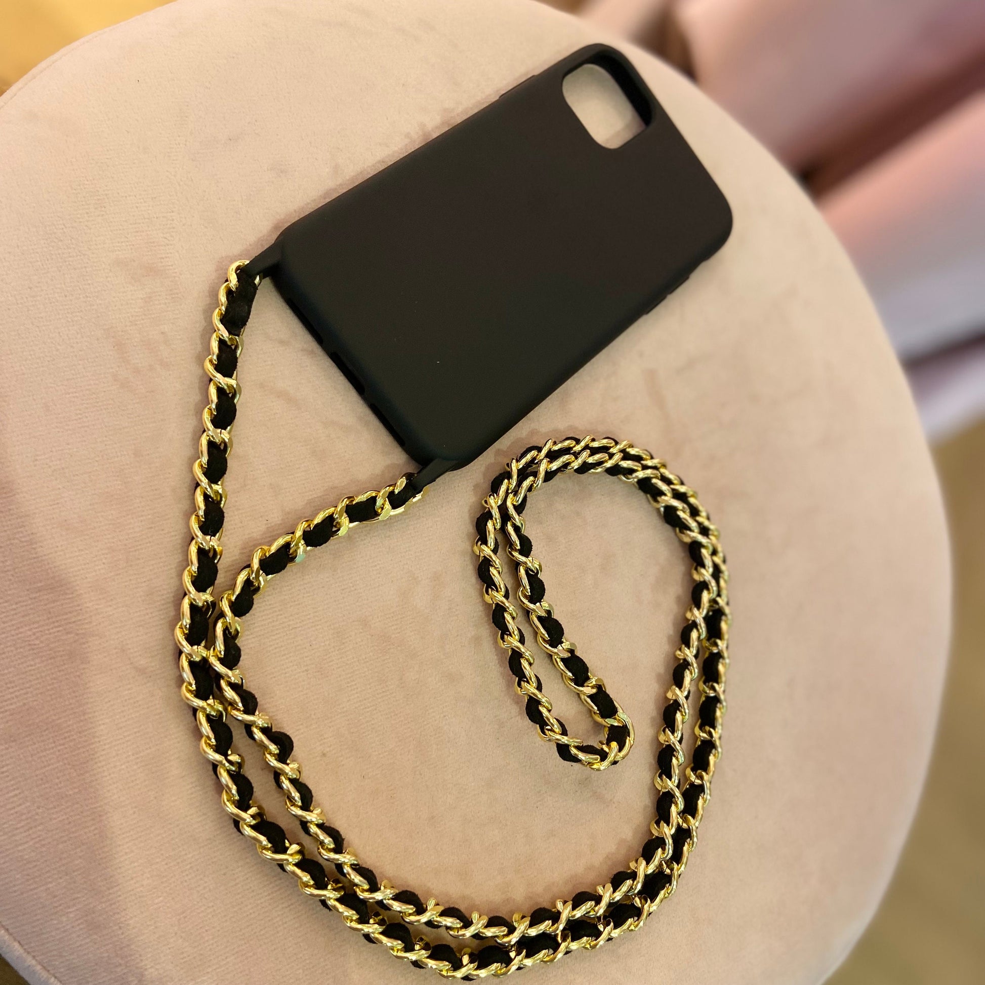 Crossbody Phone Lanyard, iPhone Sling Case, Samsung Crossbody Phone Case, iPhone Strap, Phone Case Shoulder Strap, iPhone Gold Chain Lanyard