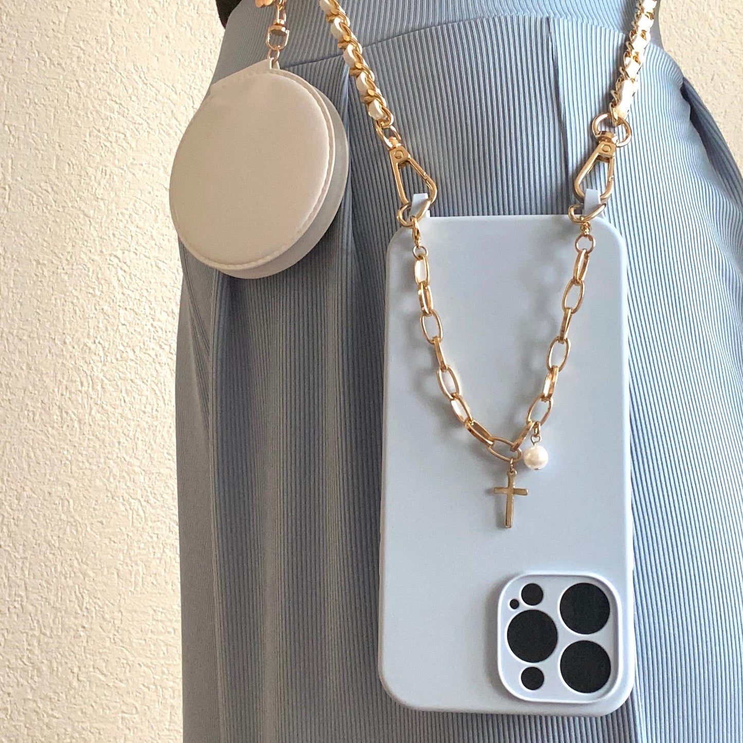 iPhone Handheld Sling Case, Samsung Crossbody Phone Case, iPhone Mirror Strap, Phone Lanyard, Shoulder Strap Phone Case, iPhone Chain Case