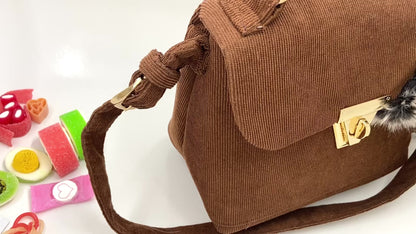 A Signature Charly Brown Corduroy Bag